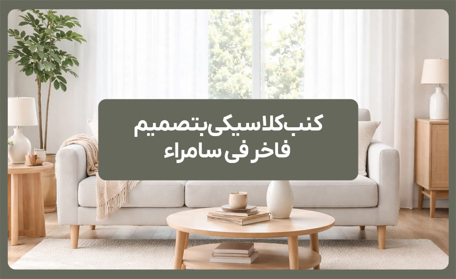 كنب كلاسيكي بتصميم فاخر في سامراء